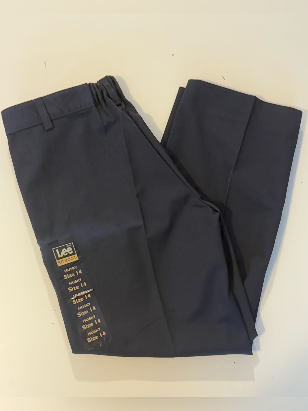 Lee Boys Size 14 Husky Pleated Uniform Pants